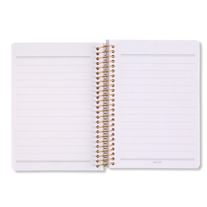 Midori Line Ruled Colour Wirebound Notebook - A7