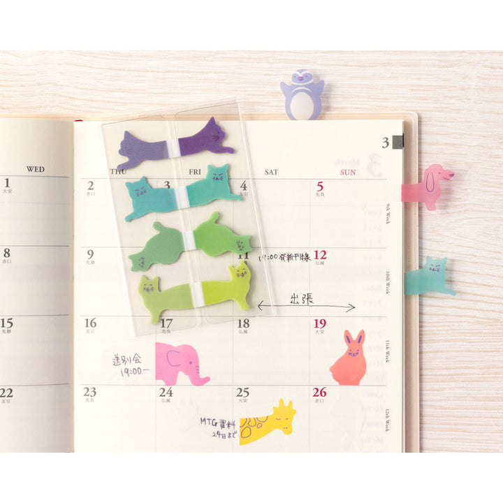 Midori Sticky Memo Film Index Sticky Notes <Cat>