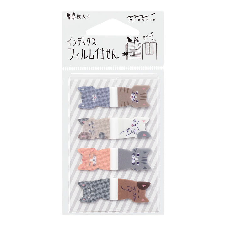 Midori Sticky Memo Film Index Sticky Notes <8 Cats>