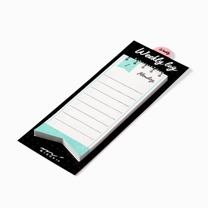 Midori Sticky Notes Journal Weekly Ribbon