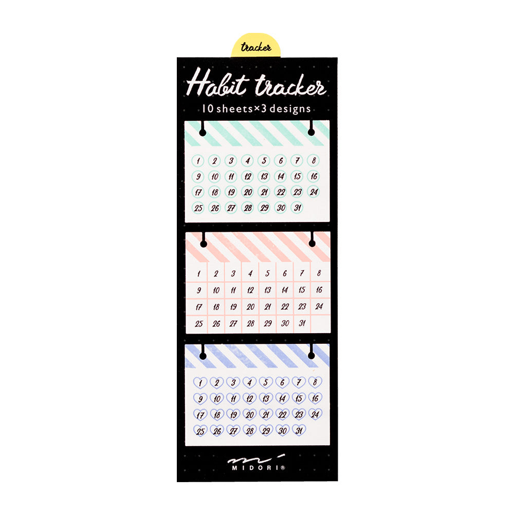 Midori Sticky Notes Journal Habit Ribbon