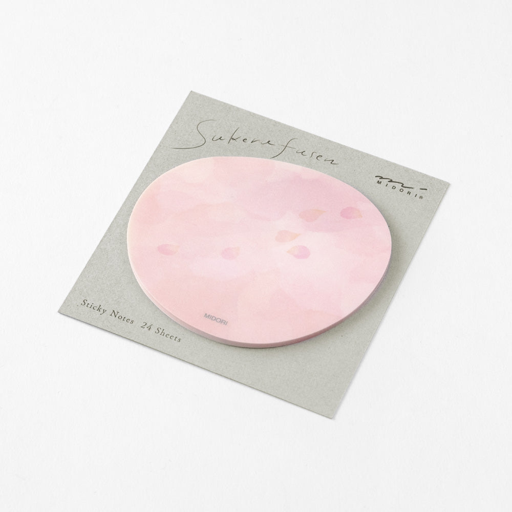 Midori Sticky Notes Transparency Petals Pink