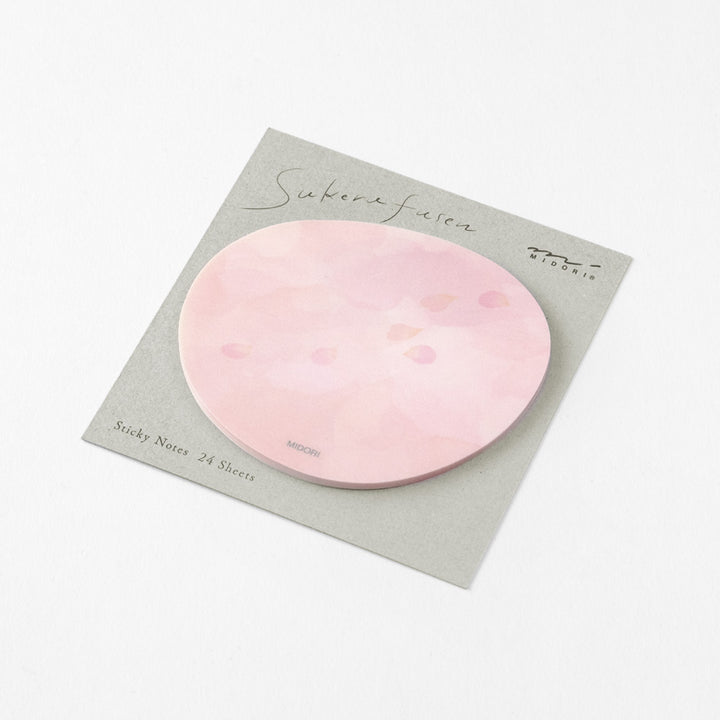 Midori Sticky Notes Transparency Petals Pink