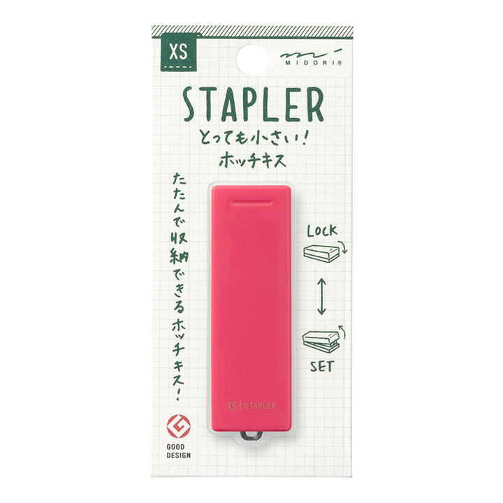 Midori XS Stapler - Pink