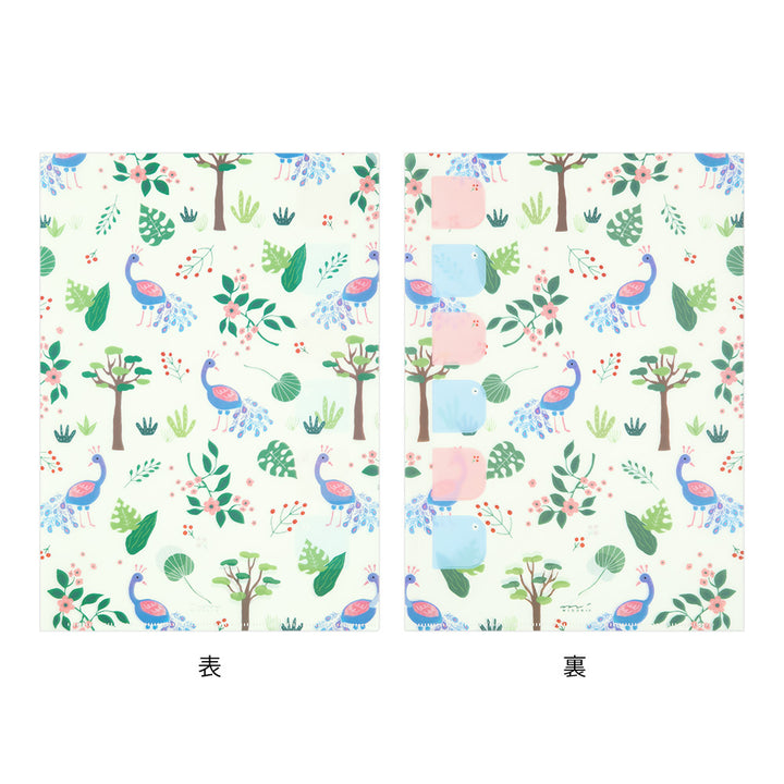 Midori Index Clear A4 Folder - Peacock