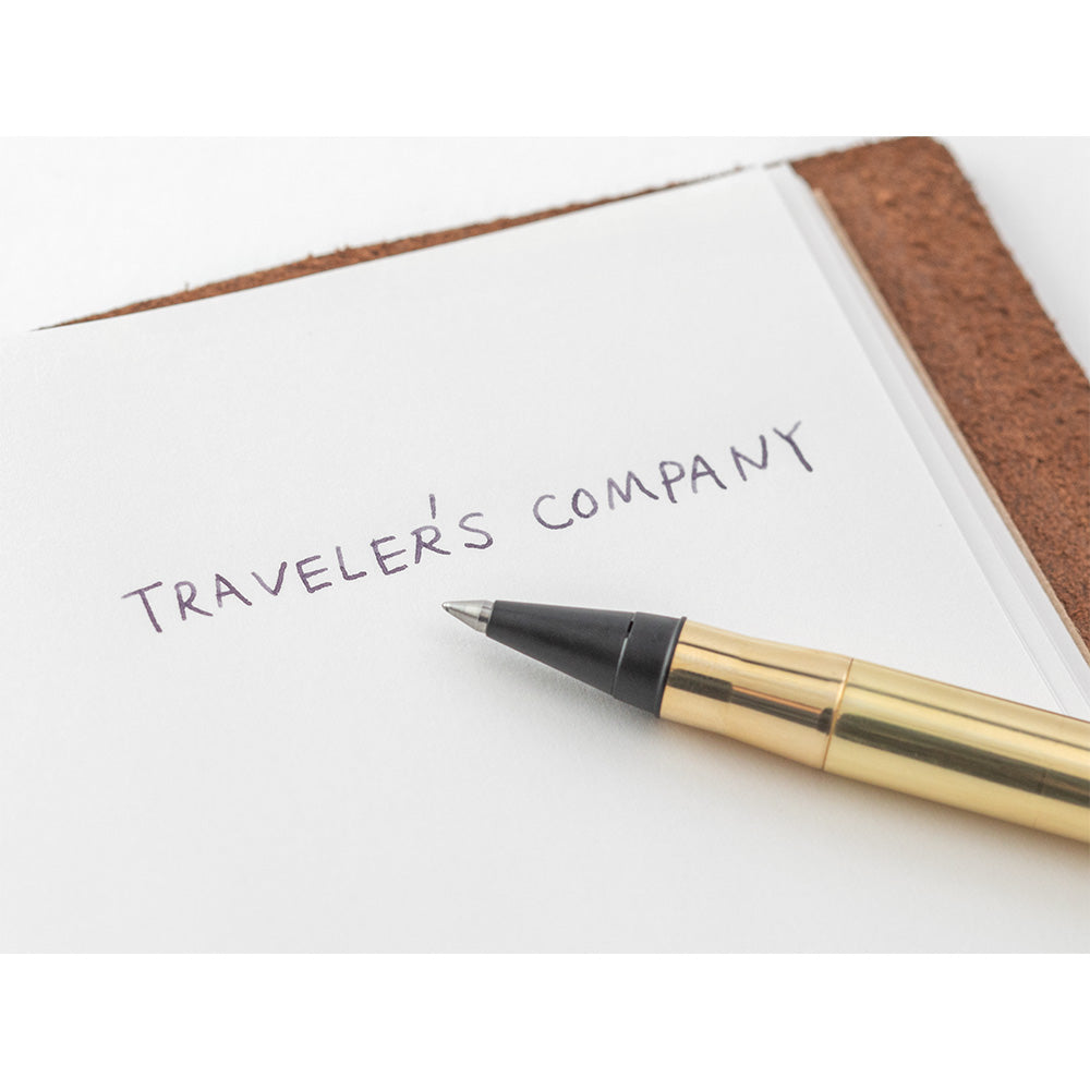 Traveler's Company Brass Solid Rollerball Pen1