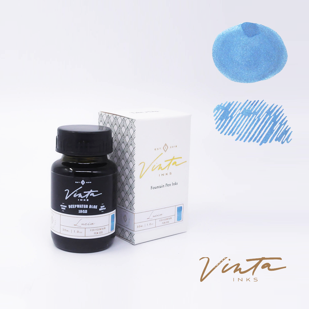 Vinta Inks - Carnival Collection - Deepwater Blue [Lucia 1952] Fountain ...